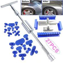 27pcs Paintless Dent Repair Tool Kit With T-Dent Puller, Suction Cup & Slide Hammer - Car Dent Removal System For Auto Body, Motorcycle, Refrigerator - Complete Workshop Set For DIY & Professionals - A - View 2