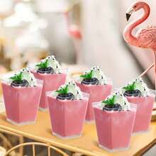 10/25/50pcs 5oz Dessert Cups, Mousse Cups, Ice Cream Cups, Jelly Cups, Birthday Cake Baking Containers, Yogurt Pudding Cups, Party Cups, Suitable For Western Restaurant Desserts, Cafe Pairings, Coffee Mousse , Great For Birthday Parties, Weddings, Holidays - Multicolor - View 3