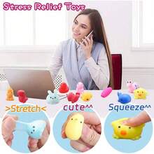 5/10/30/50/120pcs Foam Soft Squeeze Toys Party Favors, Mini Cute Soft Squeeze Toys For Classroom Prizes, Stress Relief Toys, Christmas Easter Egg Fillers Kids Gifts, Random Colors And Styles - Multicolor - View 6