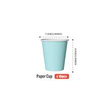 Sky Blue Disposable Plates, Napkins, Cups - 25 Guest Party Supplies Set, Disposable Paper Plates Suitable For Birthday, Wedding, Theme Party, Family Picnic - Multicolor - View 13