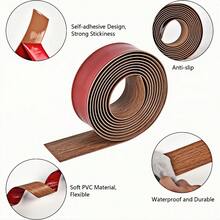2米/78.74英寸自粘乙烯基覆膜装饰过渡条，易于安装，适用于家居装饰 - 彩色 - 查看 8