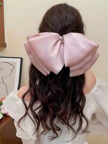 1个女士特大号蝴蝶结发夹，三层云朵形弹簧夹，高端蝴蝶结发饰，适合日常佩戴，女士礼物 - 彩色 - 查看 7