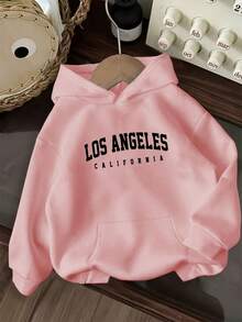 Fashion Apparel D92 - A Loose Hooded Sweatshirt, Fashionable And Versatile Los Angeles Pattern Printed Hooded Sweatshirt, Spring And Autumn, Women's Wear L14581 Classic Versatile - 黑色 - 查看 11