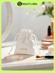 Christian Dior Cosmetic Bag With Drawstring Closure