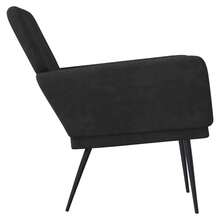 vidaXL Sessel Schwarz 62x79x79 cm Samt - Schwarz - Übersicht 2