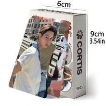 55张卡通印花时尚收藏卡、书签、礼品套装 - 淺灰色 - 查看 6