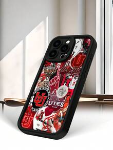 Selected Fashionable Utah University Ute Team Pattern Printed Products, Complete Set Of Mixed Color Phone Cases, Applicable Models I7PROMAX/I7 AR/15ProMaX/16PROMAX/GalaxyS22/23/S24/S23Plus/S24-Utra It Is A Daily Commuting Essential, Suitable As A Mother's Day Gift, Independence Day Gift, Valentine's Day Gift, Or Birthday Gift For Family And Friends - 黑色 - 查看 5
