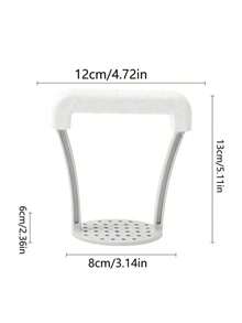 Machacador de patatas manual con mango antideslizante, machacador de frutas y verduras, prensador, triturador de verduras, utensilio de cocina, accesorio de cocina - Multicolor - Ver 10