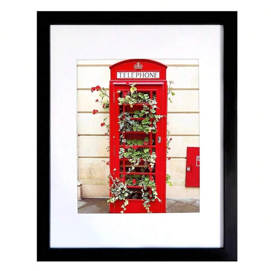 11x14 Picture Frame Black, Display Pictures 8x10 With Mat Or 11x14 Without Mat,Photo Frames Wall Gallery, 1 Pack - Black - 查看 1