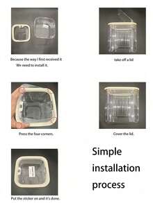 透明发饰收纳盒带盖，大容量桌面首饰盒，可收纳发夹、发圈等，圣诞家居装饰，个性化礼物，男女通用最佳圣诞礼物，房间装饰，旅行必备 - 彩色 - 查看 11