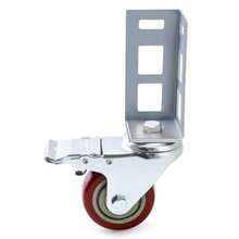 QWORK Storage Rack Caster Wheels 8 Pack 3" Heavy Duty 500 lb. Max Total Capacity Storage Shelf Accessories Fit for Boltless Self Locking Shelving Racks