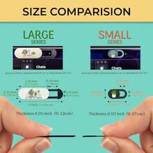 3 Peças Capa Deslizante para Câmera com Estampa de Planta, Gato e Panda para Laptop, Notebook, iPad, iMac Pro, Air, PC, Smartphone, Tablet, Acessórios Fofos de Proteção de Privacidade, À Prova d'Água e à Prova de Choque - Multicolorido - Visão 3