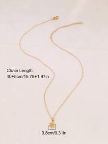 1pc Stainless Steel Tiny Star Pendant Necklace For Women Fashion Simple 18K Gold Plated Charms Chain Necklaces Jewelry - Necklace - View 4