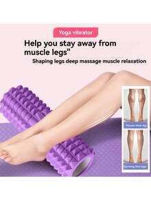 1pc Foam Roller, EVA Hollow Yoga Pilates Muscle Relaxation Roller For Fitness