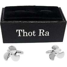 Mancuernillas Para Camisa Helice Propela De Barco Bote Marinero Plateado Mod A-350,38073176 - Multicolor - Ver 5