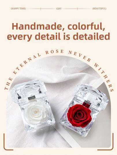 Rose Gift Box, Acrylic Flower Decor - Ideal For Valentine's Day, Engagement Party, Bachelorette Party, Birthday Gift, Party Favors, As Well As Proposals, Wife's Birthday, Bachelorette Party, And Holiday Celebrations.