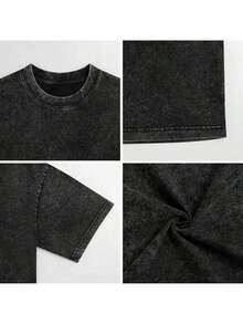 Drake-Shirt Merch Graphic Tee Takecare Rare Hop Graphic PrintMinimalist Style  Sweatshirt - 黑色 5 - 查看 3