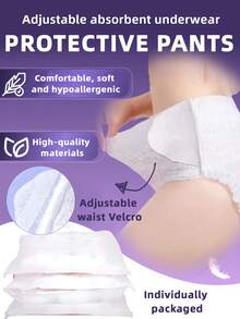 5/20 Pads, Menstrual Panties, Adjustable Style, Protective Underwear, Panty-Style Sanitary Napkins, Period Underwear, Disposable Underwear, Super Absorbent, Patented Design, Fresh And Comfortable, 3D Three-Dimensional Protection, Leak-Proof And Breathable, Highly Absorbent, Eliminates Odor, Sleep Soundly All Night, Suitable For Business Trips, Menstruation, Postpartum, Postoperative Care And Travel. - White - Adjustable - View 14