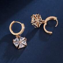 1件雪花元素女士优雅夹式耳环，日常佩戴饰品 - 耳環 - 查看 6