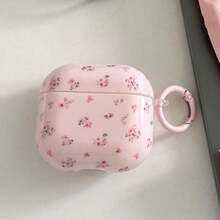 1 Set Niche Floral Pattern Protective Case Compatible With Apple Pro 2/3, 2/3 Wireless Charging Case
