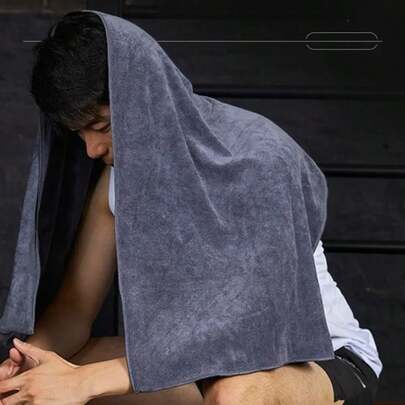 1条/2条装运动跑步吸汗毛巾，游泳健身器材吸汗垫毛巾，男女通用超柔软纤维运动毛巾