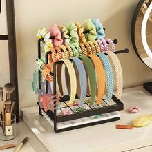 1pc 2-Tier Desktop Scrunchie Organizer, Space-Saving Hair Accessory Storage Box, Hair Hoop & Scrunchie Display Rack, Suitable For Baby Room Storage - Multicolor - View 13
