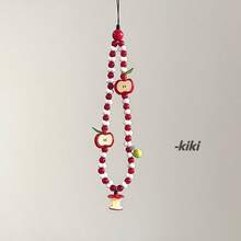 Handmade Beaded Camera Strap, Keychain, Phone Lanyard Charm For IPhone - Red - View 11