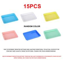 10pcs New Plastic Art Trays, 5 Color Sensory Activity Trays, Sand Tray, Handcraft Sorting Trays, DIY Painting & Beading Trays, Home Decor, Size: 9.64 * 7.28 * 0.9 Inches, Multi-Purpose Craft Sorting Trays, Plastic Material, Ideal For Painting, Beading, DIY Projects And Classroom Use - Multicolor - View 19