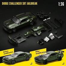 C C A Model Mobil Dodge Challenger Modifikasi Skala 1:36, Model Paduan Logam, Dapat Dirakit, Pintu Dapat Dibuka, Geser Halus, Mainan Mobil Balap untuk Anak Laki-laki dan Perempuan, Hadiah Halloween, Natal, Ulang Tahun, Koleksi untuk Dipajang - MultiWarna - View 9