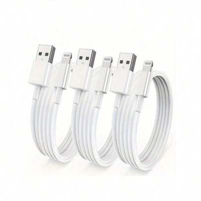1-4 Packs Apple Charging Cables 3.3ft, Compatible With IPhone Chargers Cable, USB To Lightning Fast Compatible With IPhone Charging Cord Compatible With IPhone 14/13/12/11/11Pro/11Max/ X/XS/XR/XS Max/8/7, Ipad(White) Nan MFi Certified