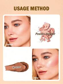 1pc Professional Face Contour Makeup Brush, Basic High-Gloss Asymmetric Design, Suitable For Shaping Face And Brightening Complexion. Made Of High-Quality Synthetic Fibers, Soft And Easy To Blend. Suitable For Beginners To Create Facial Contours And Professional Makeup Artists. Can Be Used As Foundation Brush, Concealer Brush, Blush Brush, Contour Brush, Powder Brush, A Durable Facial Beauty Tool.,Giveaways - Multicolor - View 4