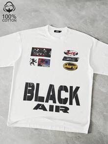 Tiny Spark White Tee Shirt Vintage Graphic Retro Badge - White - View 1