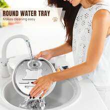 Vandise Cat Dog Water Bowl 2.2L, Circulating Fountain With Triple Filtration System, Ultra Quiet Pump And LED Indicator - 2.2L - View 5