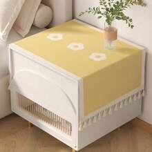 American Style Bedroom Bedside Cabinet Cover Cloth, Small Rectangular Tablecloth, Luxury Microwave Oven Refrigerator Dust Cover, Washing Machine Dust Cover Cloth - Multicolor - View 2