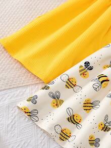 BASUSARRI Set de 2 vestidos de verano sin mangas con estampado floral digital, de estilo casual y versátil para vacaciones - Amarillo - Ver 7