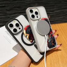 Marvel Patterned Phone Case, Iron Man, , Hulk, Thor, Hawkeye, Black Widow, Thanos, Avengers. Compatible With IPhone 17 ProMax, 17Pro, 17Air, 16, 15, 14, 13, And 12 Pro Models, With Shockproof Protection. A Unique Gift For Marvel Fans, Friends, Birthdays, Holidays, And Special Occasions. Great Gift Option For Anyone Who Loves Superheroes. - Blue - View 5