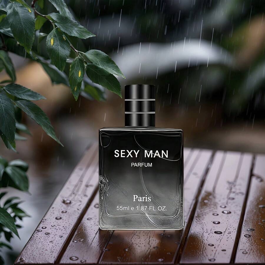 Men's Alluring Perfume, Sprays Out Charming Wine Fragrance, Long-Lasting Scent, Essential For High-End Parties, Woody Notes, Ideal Valentine's Day/Christmas Gift - 黑色的 - 查看 1