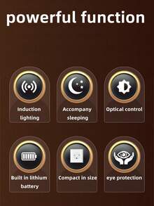 1pc Rechargeable LED Night Light, Automatically Turns On At Dusk And Off At Dawn, 4000K Soft White Light, Bright Night Light With Auto On/Off, Suitable For Adults, Kids Room, Bedroom, Bathroom, Hallway, Kitchen - Multicolor - View 5