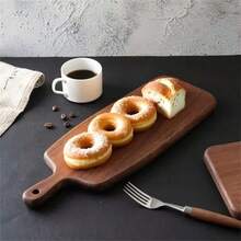 1pc Cutting Board, Wooden Chopping Board, Household Meat Cutting Board, Cheese And Board, Washable Fruit Board, Home And Dorm Vegetable Cutting Board, Camping Gear, Kitchen Accessories, Kitchen Utensils, Ramadan Decoration, Eid Al-Fitr Gift, Valentine's Day Gift - Rust Brown - View 9