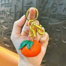 1pc Creative Cute Pear Shaped Keychain, Fashion Bag Pendant, Car Key Chain, Couples Small Gift, Backpack Decor - Multicolor - View 24