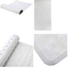 Bath Bliss - Alfombrilla de bao Grande en Color Blanco - como se muestra en la figura - Ver 1