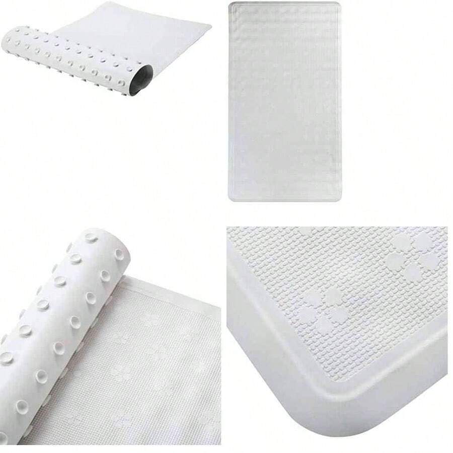 Bath Bliss - Alfombrilla de bao Grande en Color Blanco - como se muestra en la figura - Ver 1