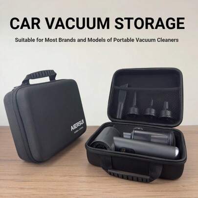 Portable Protection Hard EVA Case For Vacuum Cleaner,External Battery,Cell Phone,GPS,Hard Drive,USB Charging Cable,Carrying Bag Mesh Inner Pocket,Zipper Enclosure,Universal Travel Pouch Bag