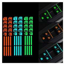 Glowing Stickers For Car Window Lifter Switch Button Of Door Luminous In Dark Night Safety Switch Decoration Fluorescent Decals - A - View 12