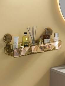 Bathroom Vanity Organizer Rack, Suction Cup Wall Mount Storage Shelf, Drill-Free Bathroom Organizer Rack - Multicolor - View 15