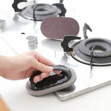 可重复使用的百洁布 - 带手柄厨房锅刷，易于清洁和消毒 - 可水洗和擦拭 - 彩色 - 查看 3