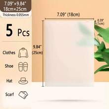 2/3/5/10pcs Travel Storage Bags, Transparent PVC Clothes Organizer Bags, Waterproof Zipper Lingerie Packing Cubes, Transparent Sealed Underwear Storage Boxes, Travel Luggage Bags - White - View 22