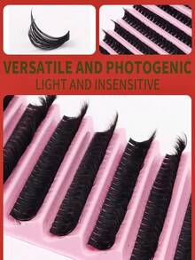 8-16mm D Type Curl DIY 200 Pieces False Eyelashes, 80D Fluffy And Thick Single False Eyelashes, Imitation Mink Eyelashes, Reusable Eyelash Clusters, Eyelash Clusters, Single False Eyelashes, Eyelashes, False Eyelashes - D - View 5