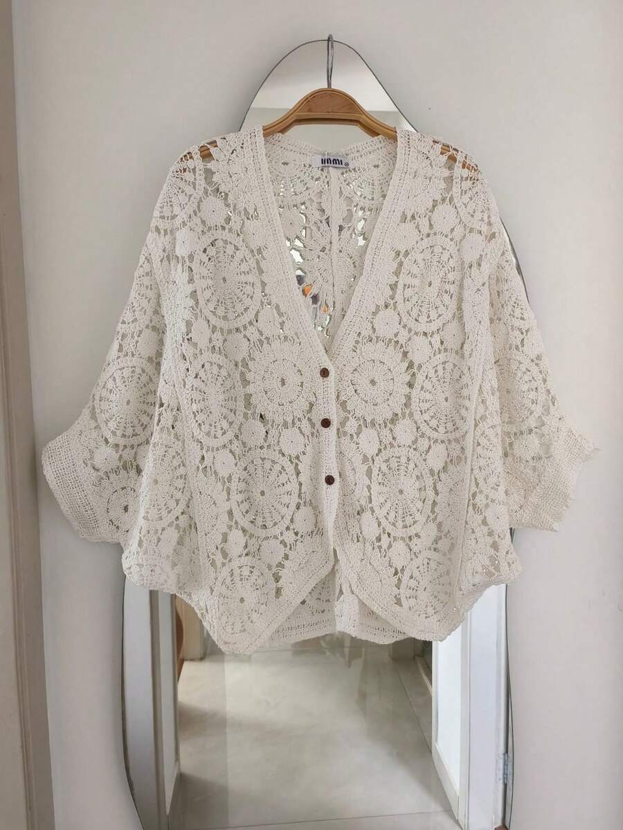 Lace Kimono - 白11 - 查看 1