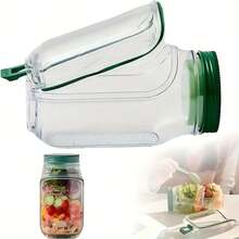 1pc Salad Container With Side Opening And Leak-Proof Lid, Suitable For Vertical Layering With Built-In Dressing Container, Great For Reusable And Portable Lunch At Office, Picnic And Travel. - Microwave, Dishwasher And Refrigerator - Sealed Salad Container With Dressing Cup, Stackable Design For Meal Prep, Lunch, Dinner, Office, Travel - Multicolor - View 10